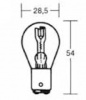 Žárovka dvouvláknová 6V / 15/15W, patice BAX15D