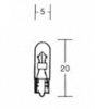 Žárovka jednovláknová 12V / 1.2W, patice W2x4.6
