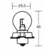 Žárovka jednovláknová 12V / 15W, patice P26S