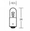 Žárovka jednovláknová 12V / 4W, patice BA9S