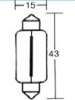 Sulfitka 12V / 15W, 15 x 43 mm