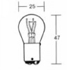 Žárovka dvouvláknová 12V / 21/5W, patice BAY15D