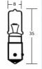 Žárovka jednovláknová halogenová 12V / 21W, patice BAY9S