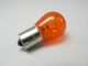 Žárovka jednovláknová oranžová 12V / 21W, patice BA15S velká