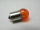 Žárovka jednovláknová oranžová 12V / 10W, patice BA15S malá