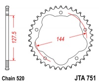 Duralová rozeta JTA0751