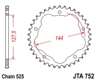 Duralová rozeta JTA0752