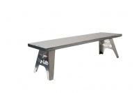 Závodní hliníková lavice ALUMINUM BENCH s nájezdovou rampou