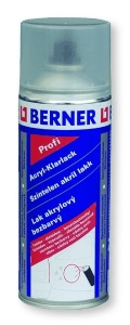 Lak akrylový bezbarvý BERNER, 400 ml sprej