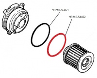 Těsnění víka olejového filtru YAMAHA SR 250, rv. 85-86