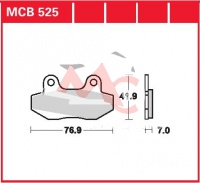 Přední brzdové destičky Honda NS-1 50, rv. od 91