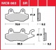 Přední brzdové destičky Honda VT 125 C Shadow (JC31), rv. od 01