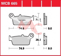 Přední brzdové destičky Sachs SR 80 Samba (FE 082-DE), rv. od 11/93