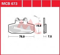 Přední brzdové destičky Honda CMX 250 Rebel, rv. od 98