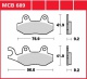 Přední brzdové destičky Honda CMX 250 Rebel (MC13B), rv. 96-97