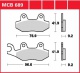 Přední brzdové destičky Honda CMX 250 Rebel (MC13B), rv. 96-97