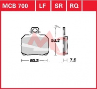 Přední brzdové destičky CPI 125 X - Large, rv. od 02