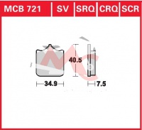 Přední brzdové destičky  Aprilia RSV 1000 R Factory RR, rv. 04-10