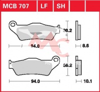 Zadní brzdové destičky BMW R 1200 GS Adventure ABS R12, rv. 06-12