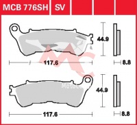 Přední brzdové destičky  Harley Davidson XL 883 N Sportster Iron XL2, rv. 14-