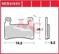 Přední brzdové destičky  Harley Davidson XR 1200 X XR1, rv. 10-12