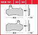 Zadní brzdové destičky Harley Davidson VRSCAW 1250 V-Rod VR1, rv. 08-10