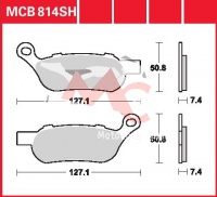 Zadní brzdové destičky Harley Davidson FLSTFB 1584 Fat Boy Special, rv. 10-11