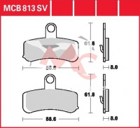 Přední brzdové destičky  Harley Davidson FXS 1584 Black Line, ABS, rv. 11-