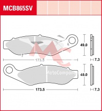 Přední brzdové destičky  Harley Davidson FLRT 1690 Freewheeler, rv. 15-