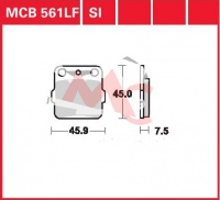 Přední brzdové destičky  Honda CRF 150 R CRF150, rv. 07-12