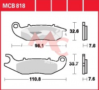 Přední brzdové destičky  Honda CRF 250 L ME11, rv. 12-