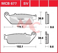 Přední brzdové destičky  Honda CB 500 F PC45, rv. 13-