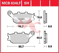 Zadní brzdové destičky Honda CBR 600 FA ABS PC41, rv. 11-