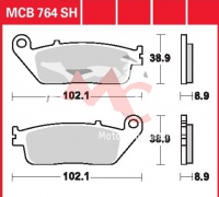 Zadní brzdové destičky Honda SW-T 600 Silver Wing CBS-ABS PF01, rv. 11-