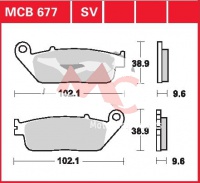 Přední brzdové destičky  Honda CTX 700 D RC68, rv. 14-