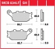 Zadní brzdové destičky Honda NC 700 SA ABS, SD-DCT RC61, rv. 12-