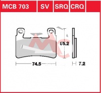 Přední brzdové destičky  Honda CB 1100 EX SC65, rv. 14-
