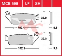 Zadní brzdové destičky Honda CTX 1300 ABS SC74, rv. 14-