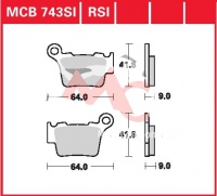 Zadní brzdové destičky Husqvarna SMR 449, rv. 11-