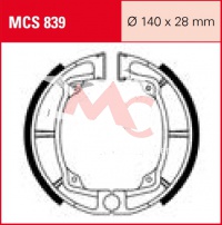 Přední brzdové čelisti  Kawasaki KLF 250 Bayou, rv. 03-11