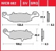 Přední brzdové destičky levé Kawasaki ER-6 650 F EX650C, rv. 09-11