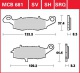 Přední brzdové destičky pravé Kawasaki ER-6 650 N ABS ER650C, rv. 09-11