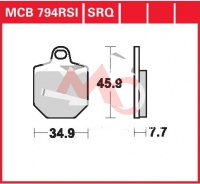 Přední brzdové destičky  KTM 450 SMR, rv. 07-13