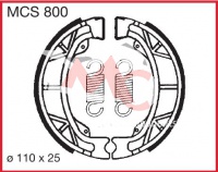 Zadní brzdové čelisti Kymco RS 50 Agility 2T, 4T U10/U60, rv. 10-