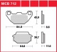 Přední brzdové destičky  Kymco 125 Agility Carry, rv. 11-