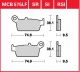 Zadní brzdové destičky Suzuki DR 125 SM CS, rv. 09-10