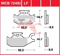 Zadní brzdové destičky Suzuki UX 125 SIXteen CN, rv. 08-12