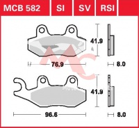 Přední brzdové destičky levé Suzuki AN 400 Burgman WVCG, rv. 07-11