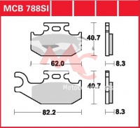 Přední brzdové destičky levé Suzuki LT-A 400 King Quad, rv. 08-12