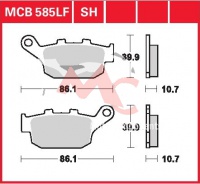 Zadní brzdové destičky Triumph 675 Street Triple ABS D67LD, rv. 08-12